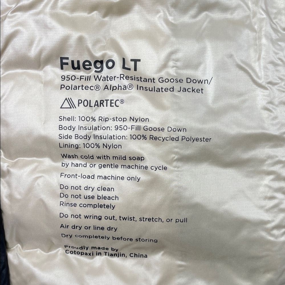 NEW Cotopaxi Womens XS Fuego LT 950 Down Black Jacket Minimalist Warm Outdoor - Picture 7 of 11